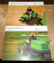 2-lot 2009 john deere golf course equipment brochures nice used - £7.89 GBP