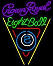 Crown Royal Eight Ball Billiards Pool Neon Sign - £547.41 GBP