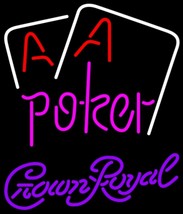 Crown Royal Aces White Cards Poker Neon Sign - £560.10 GBP