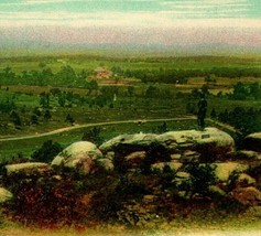 Vtg Postcard UDB Gettysburg Pennsylvania PA Little Round Top General View UNP - £12.24 GBP