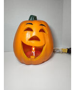 Halloween The Paper Magic Group Lighted Jack-O-Lantern Pumpkin 1998 Foam... - $24.74