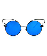 Womens Fashion Sunglasses Round Circle Cateye Thin Metal Frame UV 400 - $10.98