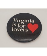 Virginia is for Lovers Heart Shaped Collectible Pin Vintage Round Button - €17,03 EUR