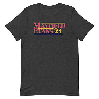 BAKER MAYFIELD & MIKE EVANS Presidential T-SHIRT Tampa Bay Football Creamsicle