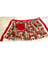 Handmade Apron Farmer&#39;s Market Print Pocket Washable 18.5” Long Vintage - €12,24 EUR
