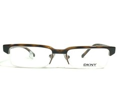 DKNY Eyeglasses Frames DY4571 3291 Brown Rectangular Half Rim 52-17-140 - £44.67 GBP