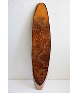 VTG Wooden Picture Birch Wood Handmade Wall Hanging Landscape Plaque USS... - $50.31 CAD