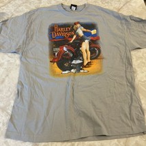 Harley Davidson Ukes Kenosha WI 2016 T Shirt Washing Motorcycle XL Gray - $13.80