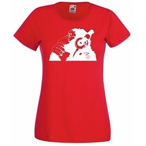 Banksy Monkey With Headphones Womens T-Shirt / Street Art Graffiti Shirt - £19.25 GBP
