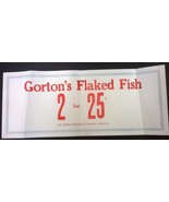 BALTIMORE WHOLESALE GROCERY CO vintage 8&quot; x 20&quot; GORTONS store sign (circ... - $13.56 CAD