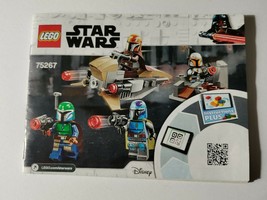 Lego Star Wars Mandalorian battle pack 75267 instruction manual booklet - £6.31 GBP