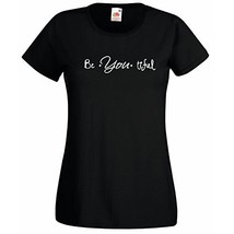 Womens T-Shirt Quote Be*You*tiful Design, Inspirational Text Beautiful Tshirt - £19.57 GBP