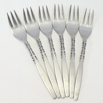 International Lyon Alhambra Salad Forks 7 1/8&quot;  Stainless Lot of 6 - £35.77 GBP