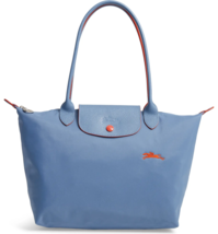 Longchamp Le Pliage Club Medium Nylon Tote Shoulder Bag ~NIP~ Blue Mist - £109.20 GBP