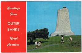 Postcard Wilbur Orville Wright National Monument Kill Devil Hills North Carolina - £2.22 GBP