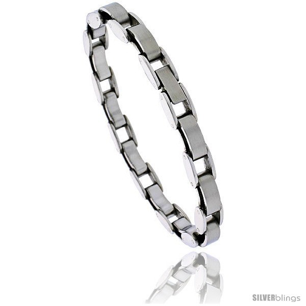 Stainless Steel Ladies Fancy Link Bracelet, 7.5  - £31.31 GBP