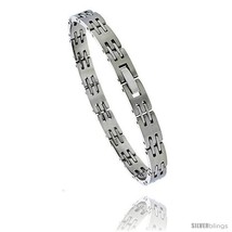 Stainless Steel Ladies Bar Link Bracelet, 7.5  - $27.51