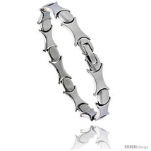 Stainless Steel Ladies Hugs & Kisses Bracelet, 7.5 in  - $26.31