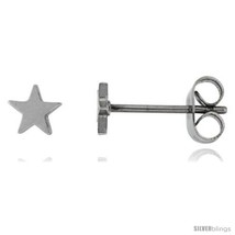 Tiny Stainless Steel Star Stud  - £7.73 GBP