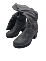 Dream Pairs Women&#39;s Chunky Heel Knee High Boots, Chai, Gray, Size 9 - $39.59