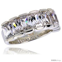 Size 6 - Highest Quality Sterling Silver 5/16 in (8 mm) wide Wedding Band,  - $139.73