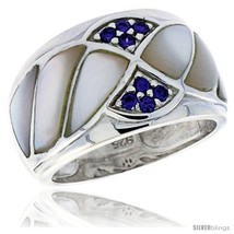 Size 6 - Highest Quality Sterling Silver 1/2 in (15 mm) wide Ladies' Dome Band,  - £106.19 GBP