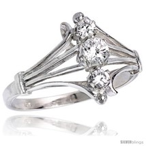 Ity sterling silver 1 2 in 12 mm wide diamond shaped stone ring brilliant cut cz stones thumb200