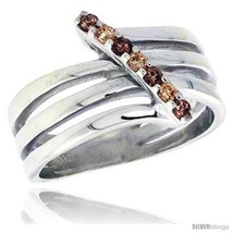 Size 6 - Highest Quality Sterling Silver 1/2 in (13 mm) wide Right Hand Ring,  - £62.24 GBP