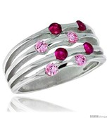 Size 6 - Highest Quality Sterling Silver 3/8 in (10 mm) wide Right Hand ... - £72.01 GBP