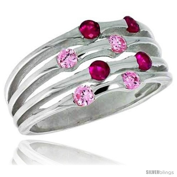 Size 6 - Highest Quality Sterling Silver 3/8 in (10 mm) wide Right Hand Ring,  - $90.09