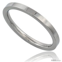 Size 1.5 - Surgical Steel 2mm Wedding Band Thumb / Toe Ring Comfort-Fit High  - $17.62