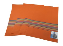 Set of 4 PVC Indoor Outdoor Waterproof Placemats Orange Rainbow Stripe - $243.37 MXN