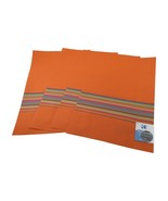 Set of 4 PVC Indoor Outdoor Waterproof Placemats Orange Rainbow Stripe - $237.38 MXN