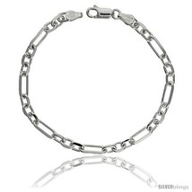 Length 18 - Sterling Silver Italian Diamond Cut Figaro-Cable Chain Necklaces &amp;  - £47.00 GBP