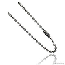 Length 28 - Stainless Steel Bead Ball Chain 3 mm thick available Necklaces  - £9.90 GBP