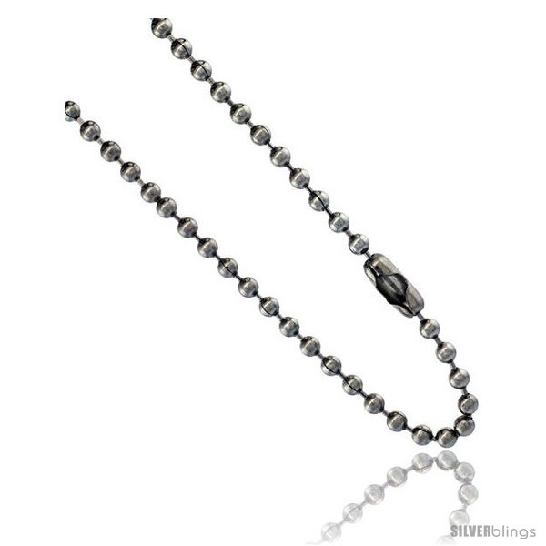 Primary image for Length 40 - Stainless Steel Bead Ball Chain 3 mm thick available Necklaces 