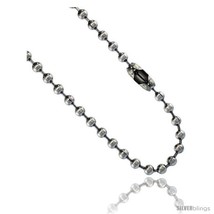 Length 18 - Stainless Steel Bead Ball Chain 4 mm thick available Necklaces  - £7.88 GBP