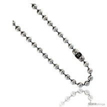 Length 8 - Stainless Steel Bead Ball Chain 5 mm thick available Necklaces  - £7.98 GBP