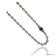 Length 24 - Stainless Steel Bead Ball Chain 5 mm thick available Necklaces  - £9.88 GBP