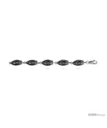 Sterling Silver Guadalupe Charm Bracelet, 5/16in  (8  - £63.26 GBP