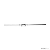 Length 20 - Sterling Silver Italian Spiral Round Omega Neck Wire Choker Nickel  - £43.51 GBP