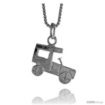 Sterling Silver Antique Car Pendant, 1/2 in  - £29.00 GBP