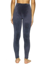Felina Womens Ultra-Luxe Velour Leggings Size L Color Navy - £34.99 GBP