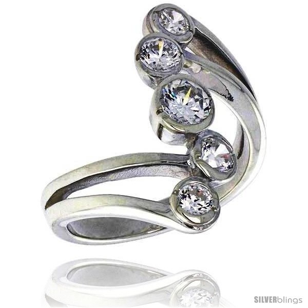 Size 7 - Highest Quality Sterling Silver 1 in (24 mm) wide Right Hand Ring,  - $85.16