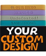 100 Custom Debossed Wrist Bands (wristbands) low price - £70.41 GBP