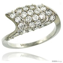 Size 5.5 - 14k White Gold Diamond Engagement Ring w/ 1.32 Carats Brilliant Cut  - £1,514.41 GBP