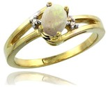  yellow gold ladies natural opal ring oval 6x4 stone diamond accent style cy420165 thumb155 crop
