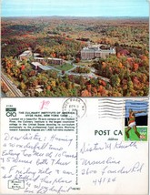 New York Hyde Park Culinary Institute of America Fall Posted to OH VTG Postcard - £7.37 GBP