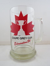 1984 Grey Cup Beer Mug - Maple Leaf Graphic - Edmonton 1984 - £46.08 GBP