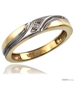 Size 6 - 14k Gold Ladies&#39; Diamond Wedding Ring Band, w/ 0.013 Carat Bril... - £309.83 GBP
